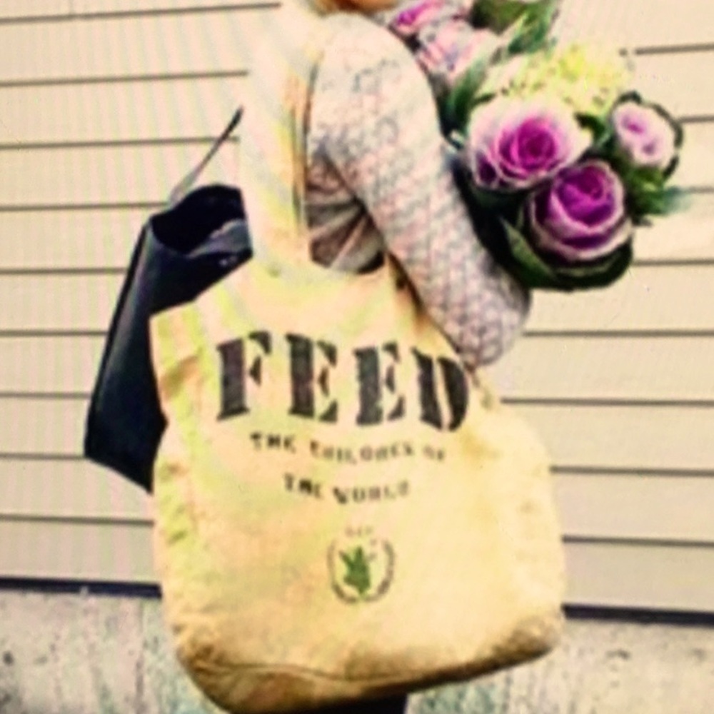 FEED Burlap/Canvas Bag Reversible by WFP - Picture 2 of 12